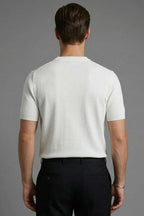 Basic Sıfır Yaka Erkek Triko T-shirt