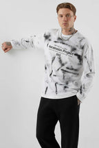 Baskılı Batik Erkek Sweatshirt