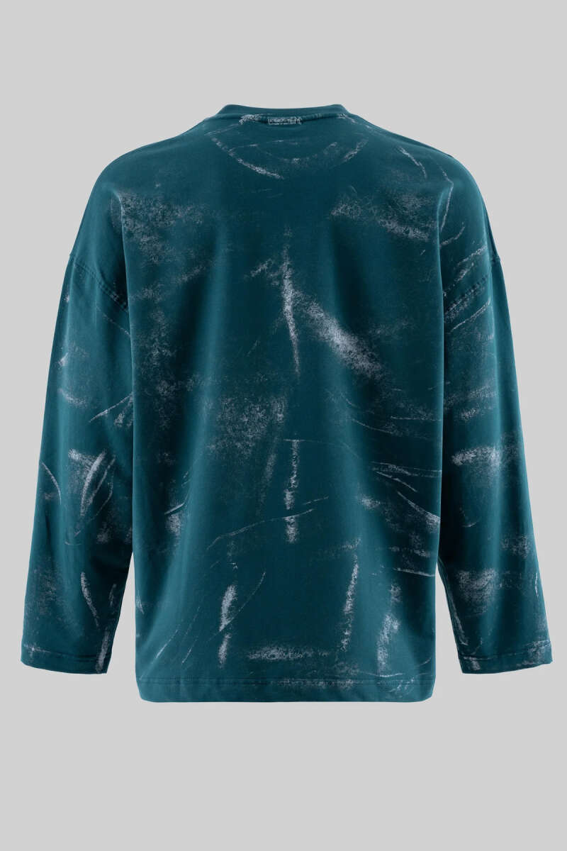 Baskılı Batik Erkek Sweatshirt