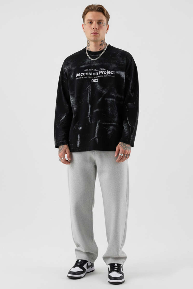 Baskılı Batik Erkek Sweatshirt