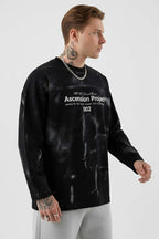 Baskılı Batik Erkek Sweatshirt