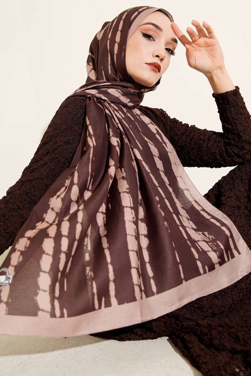 Batik Akış Çizgili Soft Şal