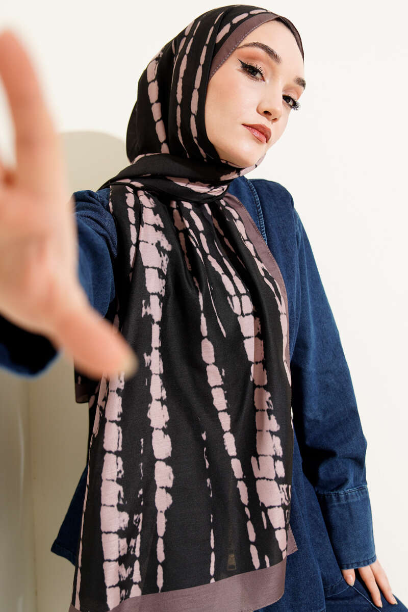 Batik Akış Çizgili Soft Şal