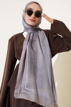 Batik Desen Bambu Kraş Şal Vizon