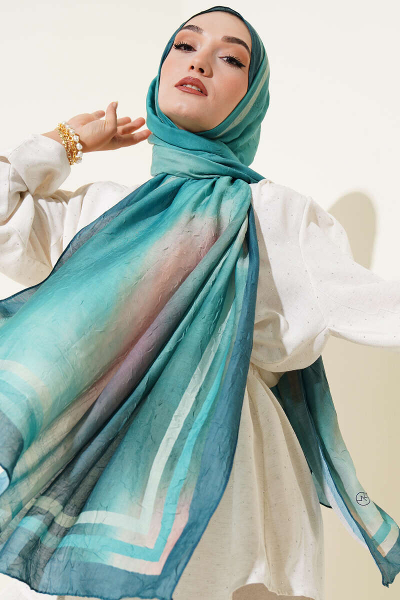 Batik Desen Bambu Kraş Şal