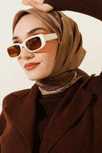 Batik Desen Demore Eşarp Yağ Yeşili