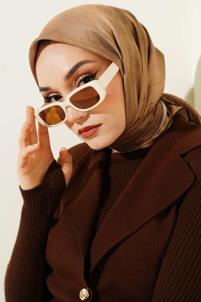 Batik Desen Demore Eşarp Yağ Yeşili