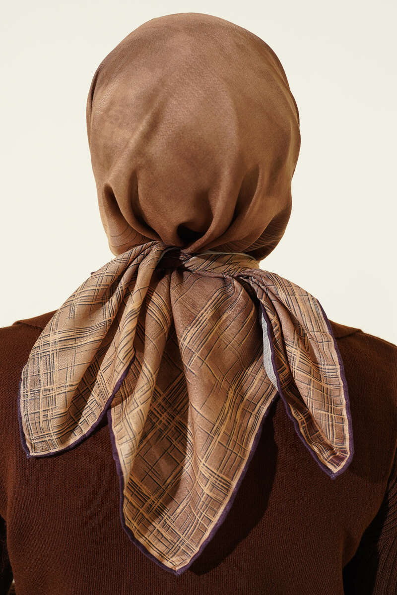 Batik Desen Demore Eşarp Yağ Yeşili