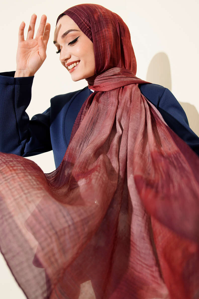 Batik Desen Müslin Şal