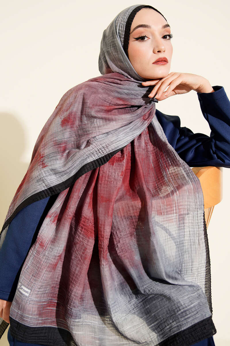 Batik Desen Müslin Şal