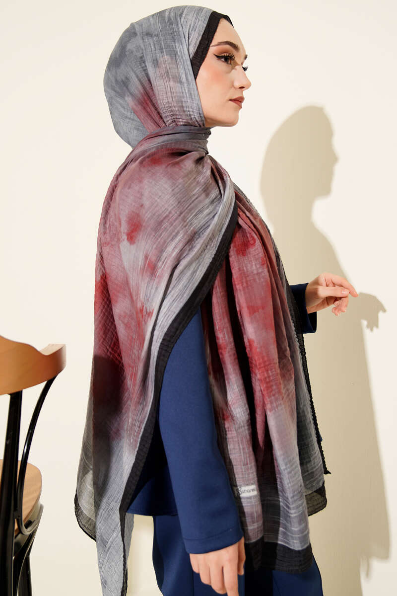 Batik Desen Müslin Şal