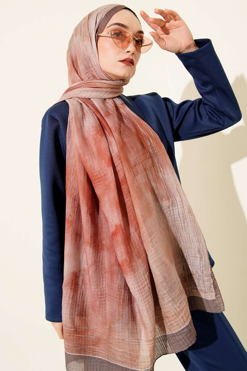 Batik Desen Müslin Şal