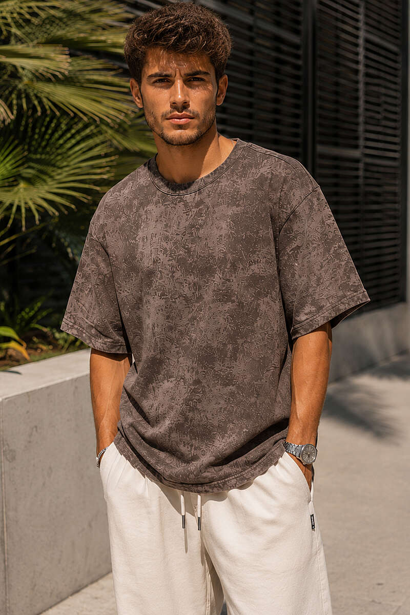 Batik Desenli Erkek T-shirt