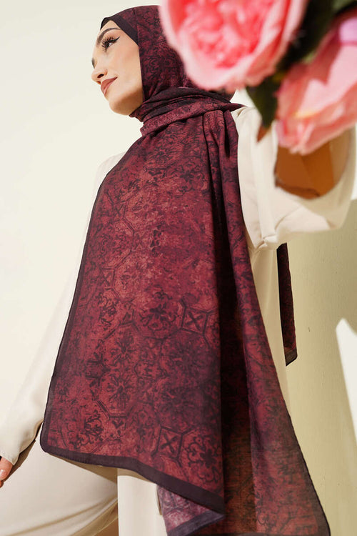 Batik Motifli Modal Şal