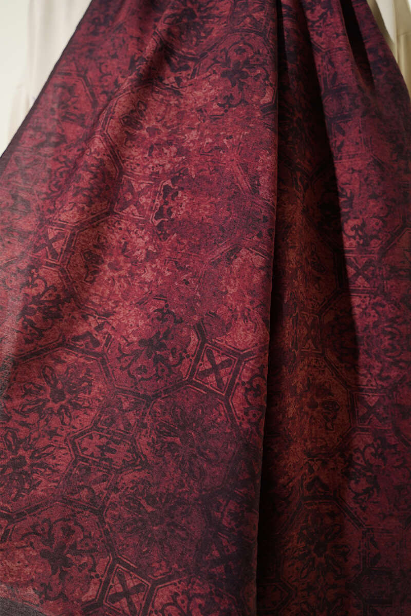 Batik Motifli Modal Şal
