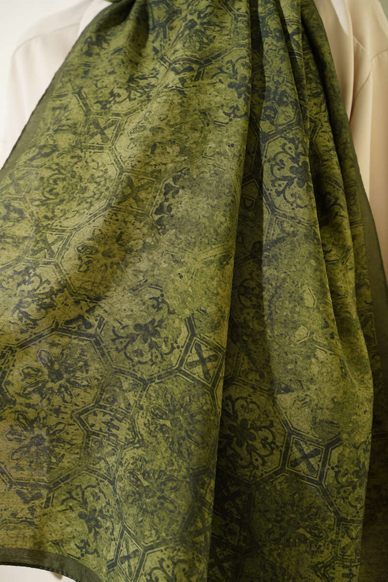 Batik Motifli Modal Şal
