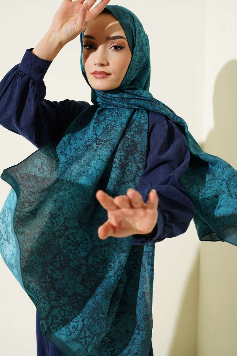 Batik Motifli Modal Şal