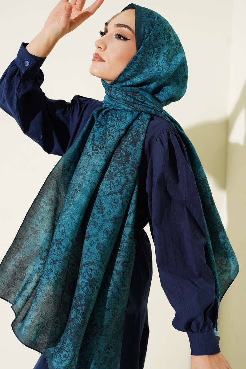 Batik Motifli Modal Şal