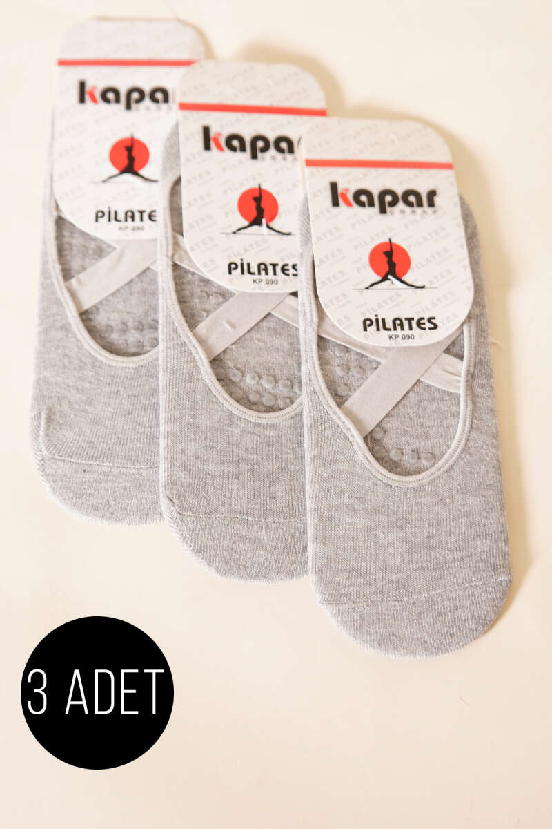 Bayan 3'lü Pilates Çorap
