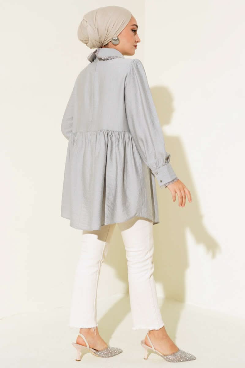 Bebe Yaka Dantelli Tunik