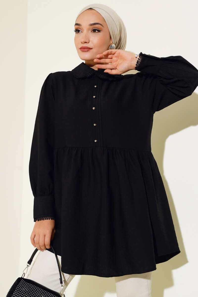 Bebe Yaka Dantelli Tunik