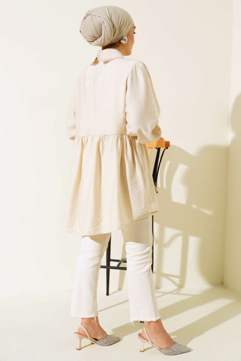Bebe Yaka Dantelli Tunik