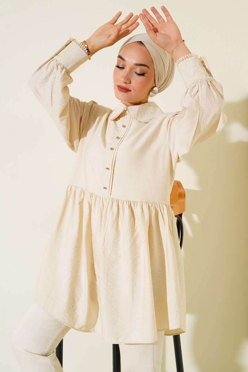 Bebe Yaka Dantelli Tunik