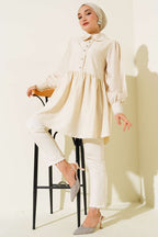 Bebe Yaka Dantelli Tunik