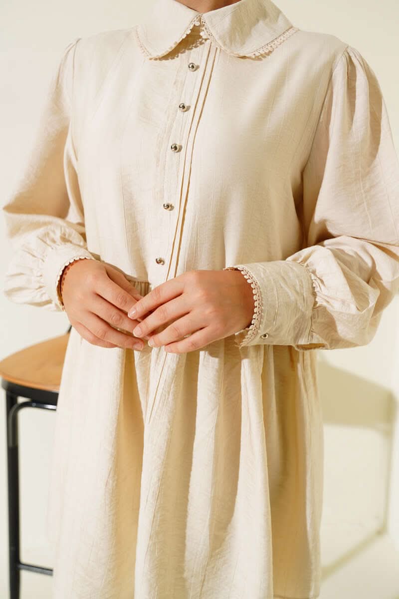 Bebe Yaka Dantelli Tunik