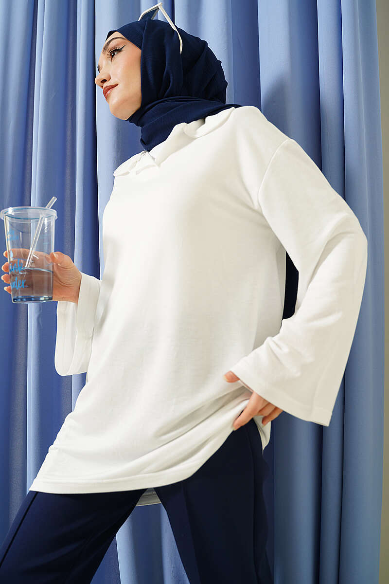 Bebe Yaka Detaylı Tunik