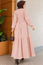 Brit - Robe boutonnée en guipure