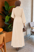 Front Ruffle Zipped Dress