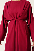 Bel İpli Oversize Basic Elbise