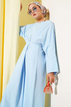 Bel İpli Oversize Basic Elbise