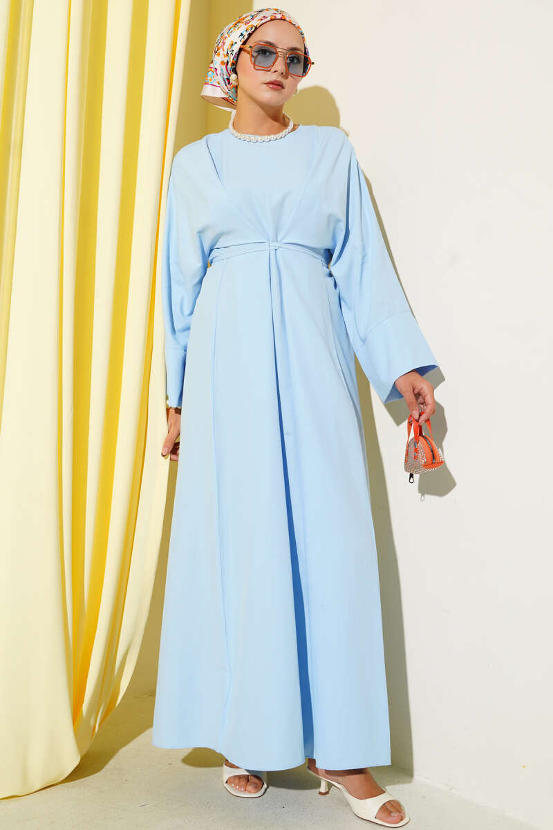 Bel İpli Oversize Basic Elbise