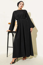 Bel İpli Oversize Basic Elbise