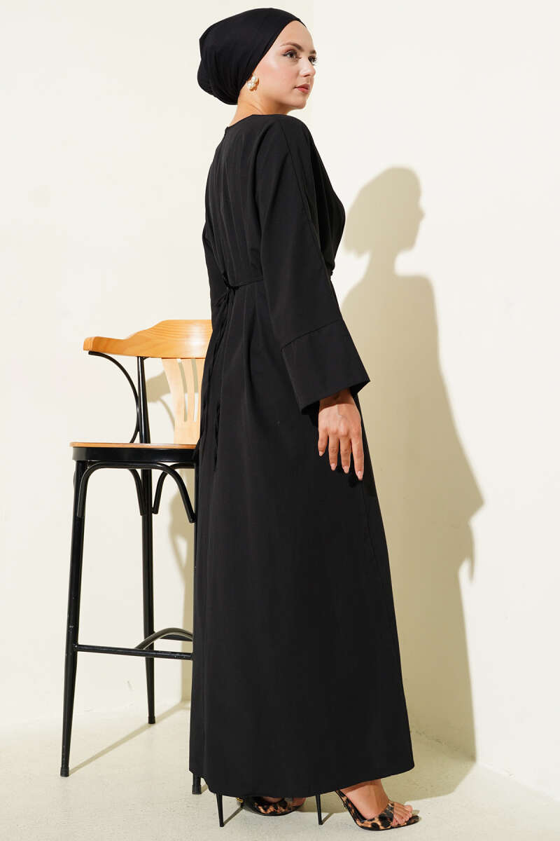 Bel İpli Oversize Basic Elbise