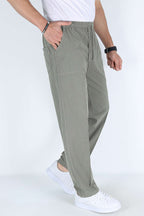 Bel Kuşaklı Erkek Jogger Pantolon