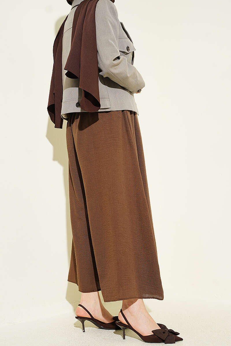 Bel Lastikli Basic Pantolon Etek