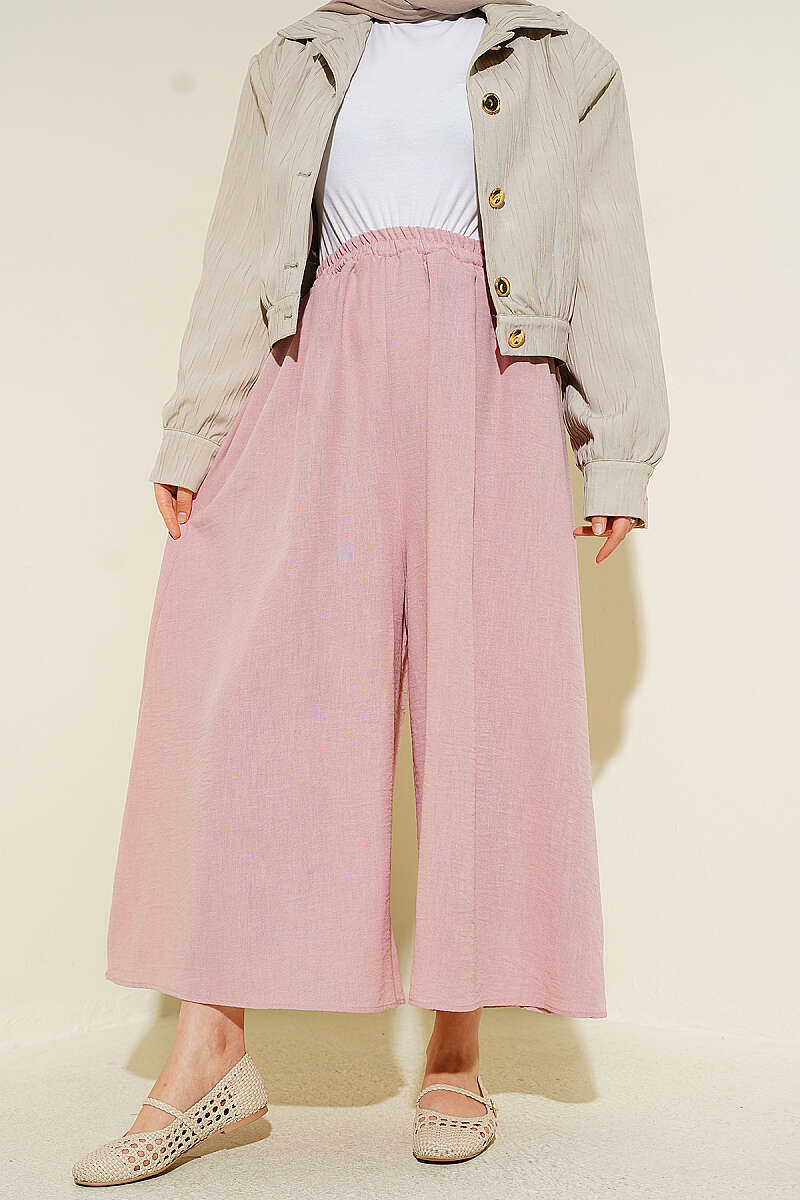 Bel Lastikli Basic Pantolon Etek