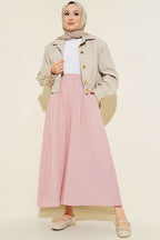 Bel Lastikli Basic Pantolon Etek