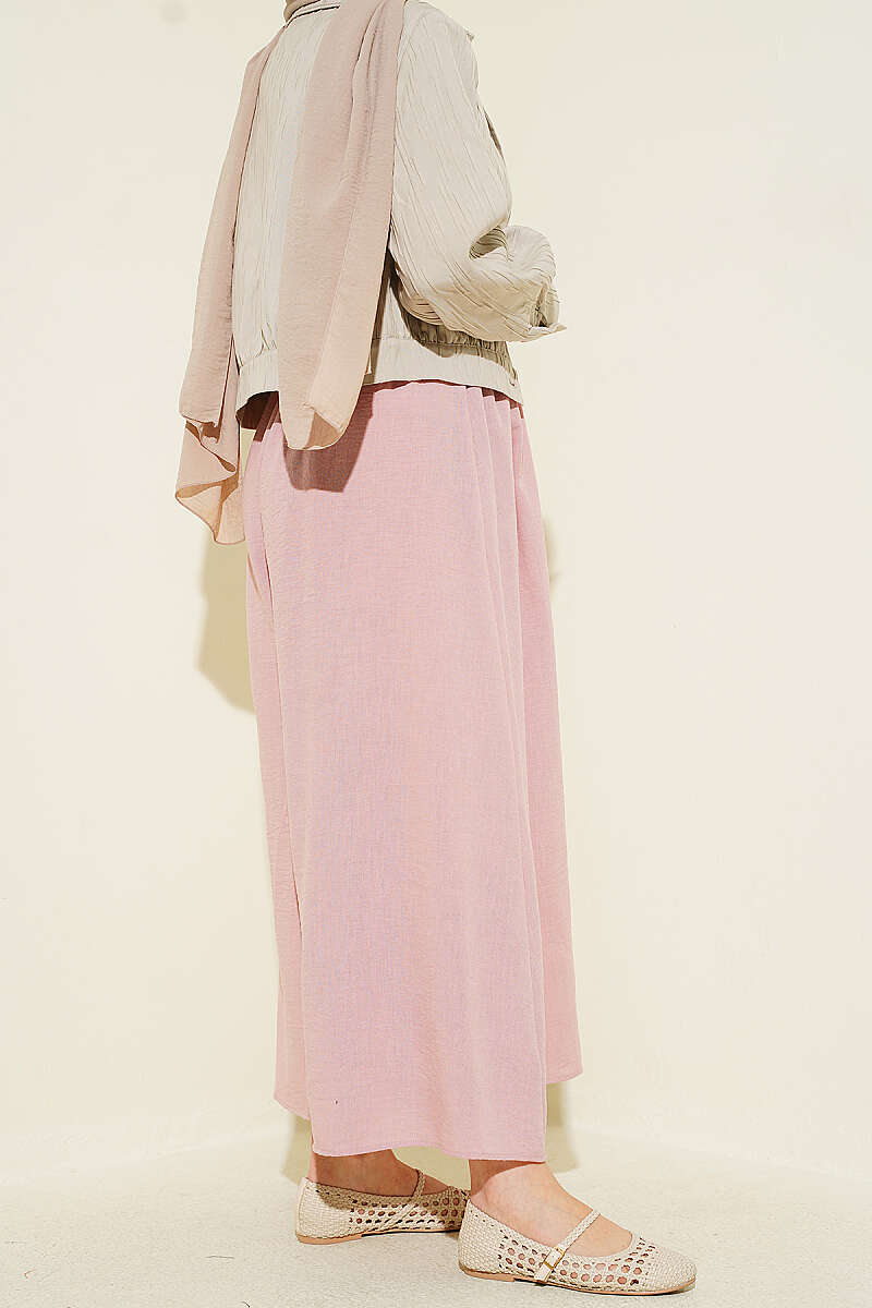 Bel Lastikli Basic Pantolon Etek