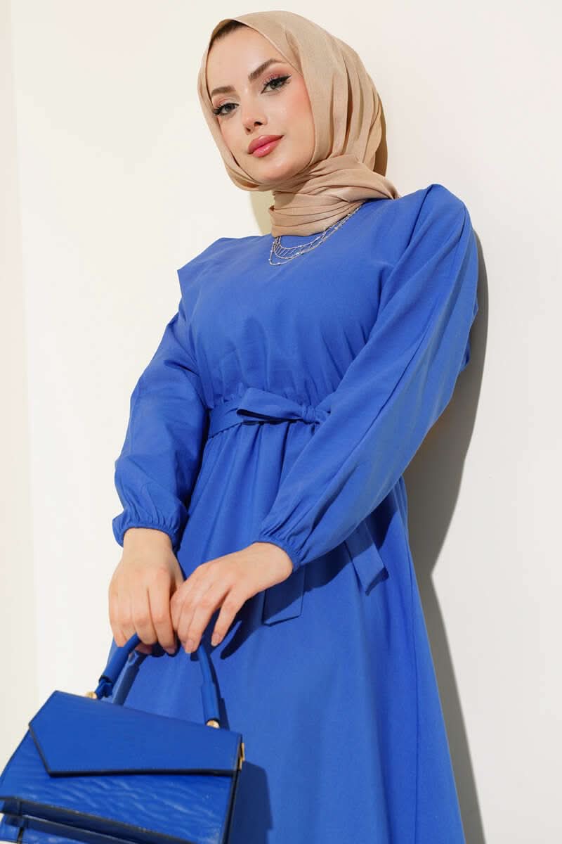 Bel Lastikli Elbise