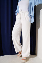 Bel Lastikli Tencel Pantolon