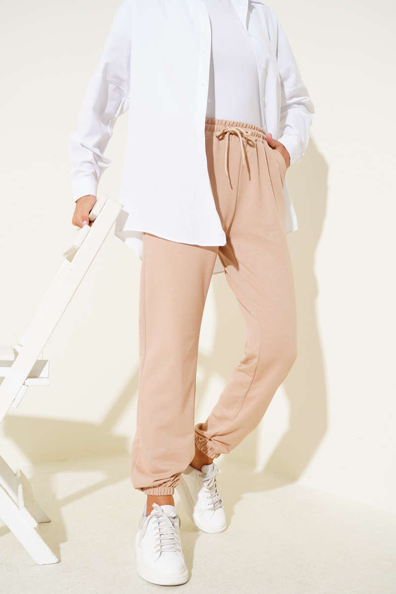 Bel Ve Bilek Lastikli Jogger Pantolon
