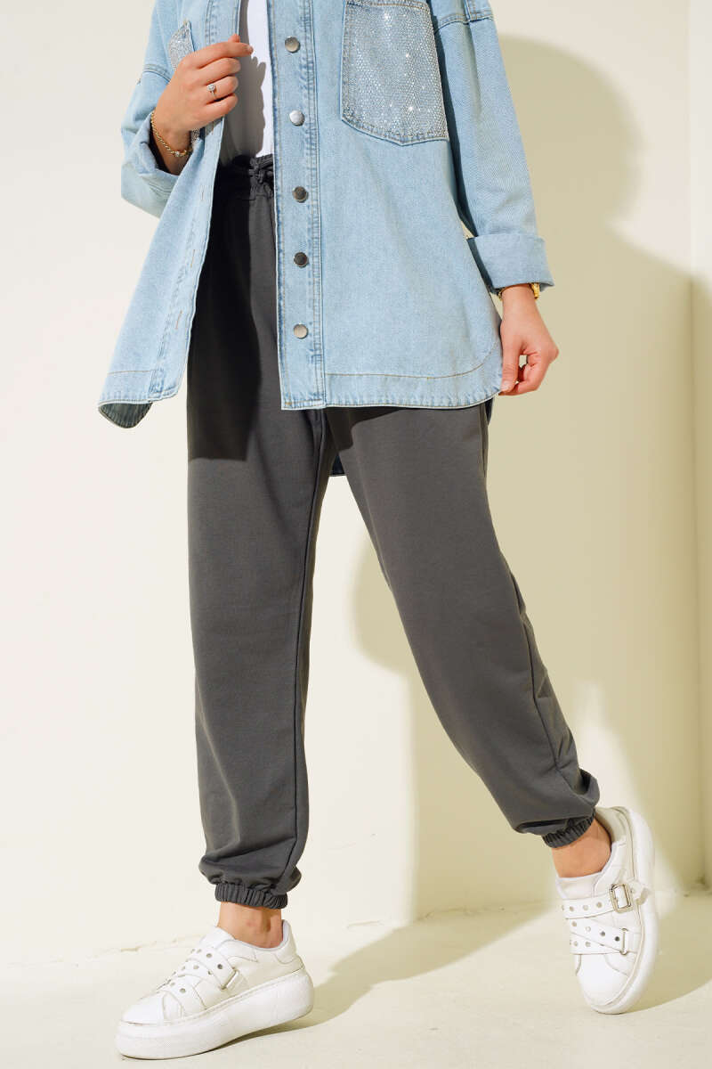 Bel Ve Bilek Lastikli Jogger Pantolon