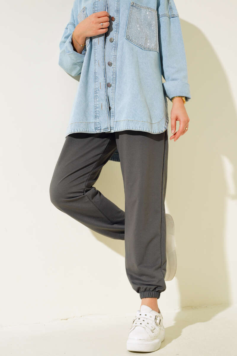 Bel Ve Bilek Lastikli Jogger Pantolon