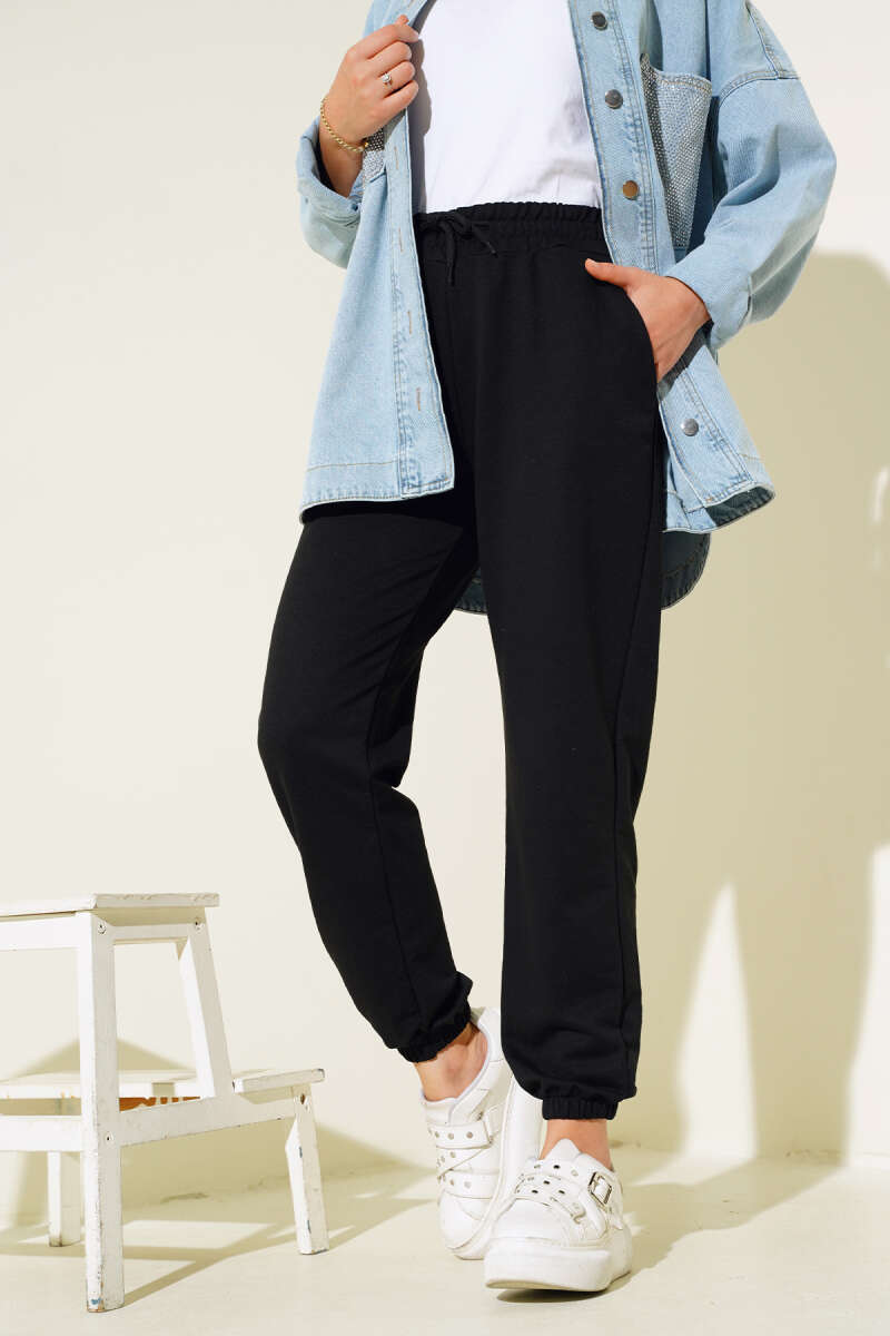 Bel Ve Bilek Lastikli Jogger Pantolon