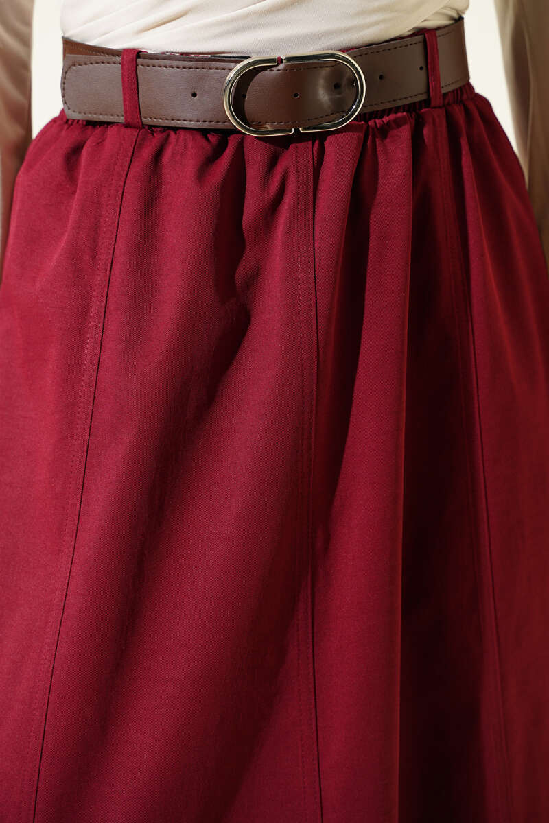 Beli Lastikli Basic Kloş Etek