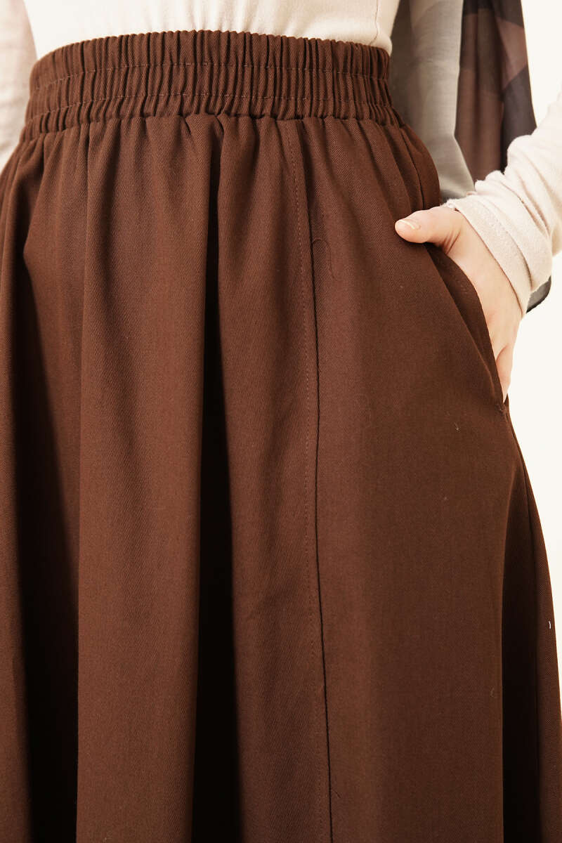 Beli Lastikli Cepli Gabardin Etek